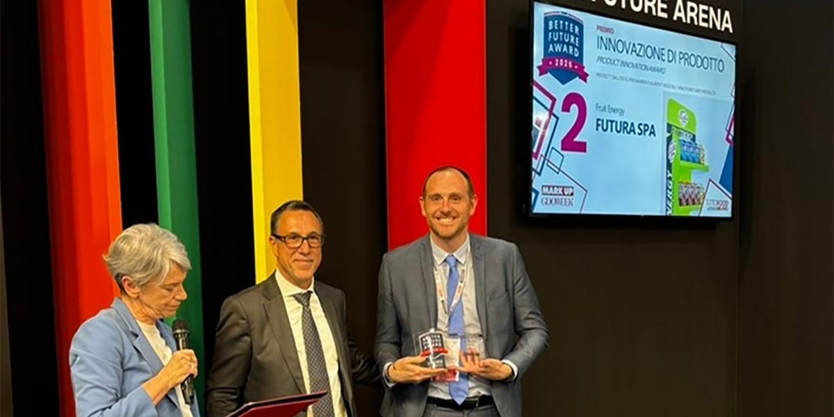 Fruit Energy by Frullà premiato al Better Future Award 2025